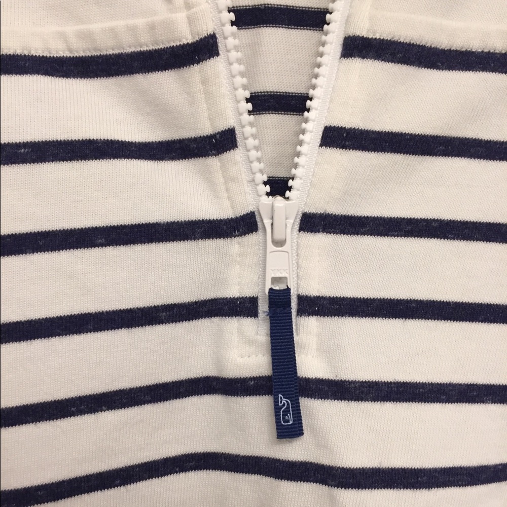 Vineyard Vines Striped Quarter Zip - Picture 4 of 8